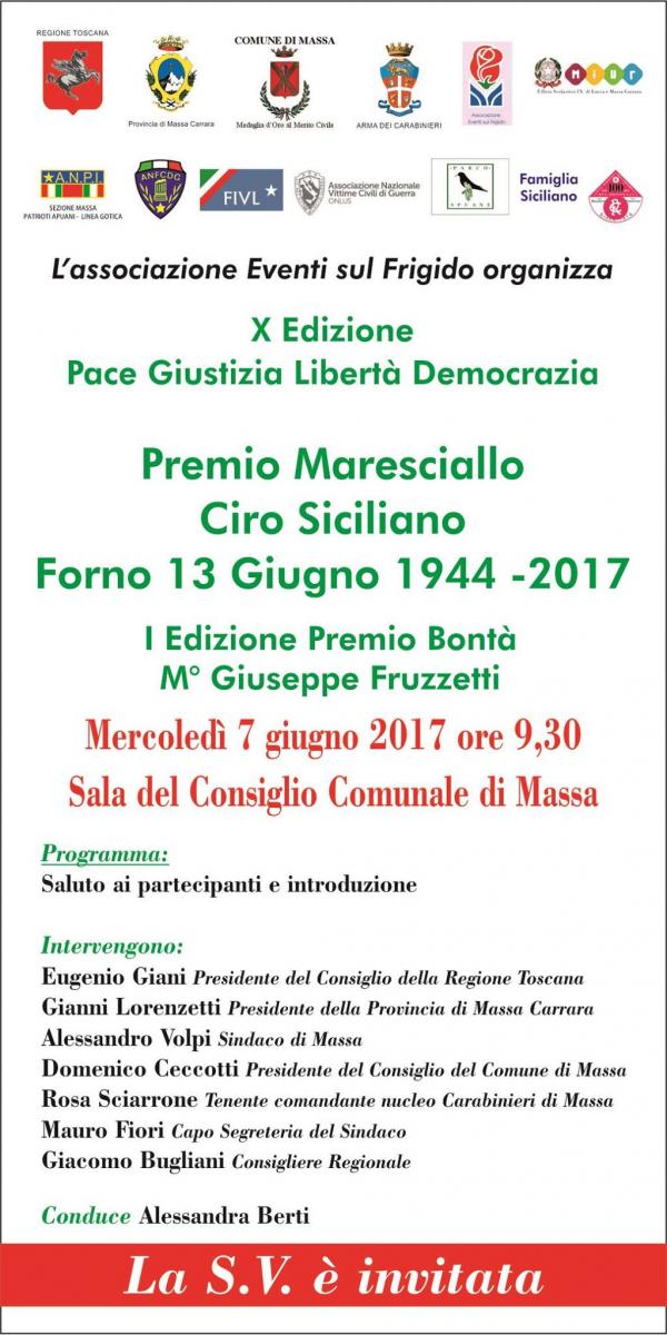 Decima edizione Premio Maresciallo Ciro Siciliano