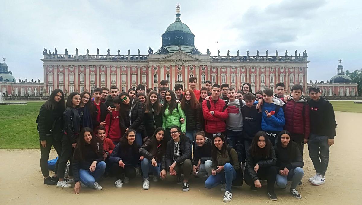 Al Neues Palais nel Parco di Sanssouci a Potsdam