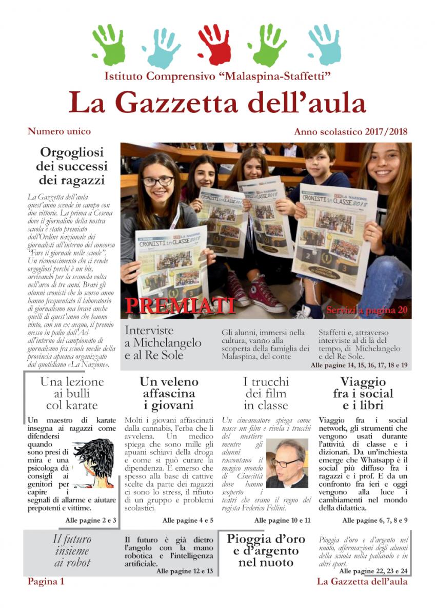 La copertina dell'ultimo numero della «Gazzetta»