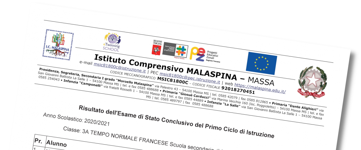 Pubblicazione tabelloni