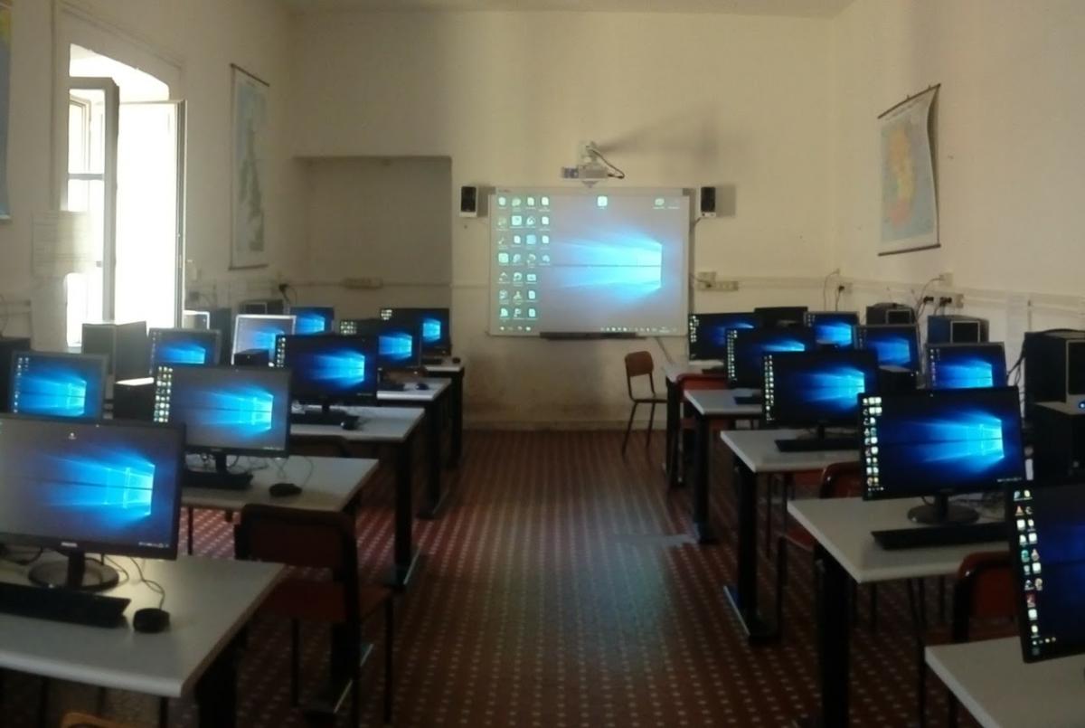 L'Aula di Informatica della Scuola "Moroello Malaspina"