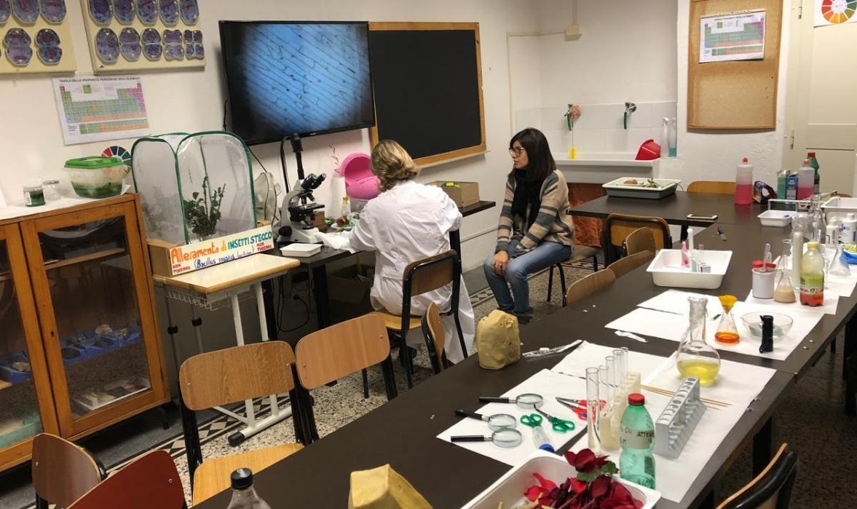 L'Aula di Scienze della scuola "Moroello Malaspina"