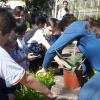 Ascoltando la lezione dell'esperta all'Orto Botanico di Pisa