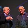 Il linguista Tullio De Mauro con Roberto Vecchioni