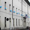 Palloncini blu in via Palestro