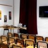 Tutto pronto per la proiezione nell'aula di audiovisivi