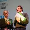 La conduttrice Nadia Toffa con Roberto Barbieri (Oxfam Italia)
