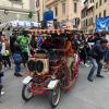 Alcuni momenti della manifestazione a Firenze