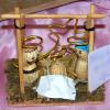 Presepe con arachidi e filo di ferro